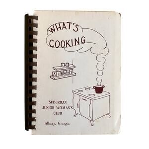 Vintage What’s Cooking in Albany Suburban Junior Women’s Club Cookbook Recipes